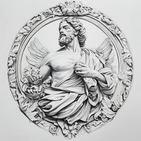 Classical Mythological Relief Sculpture