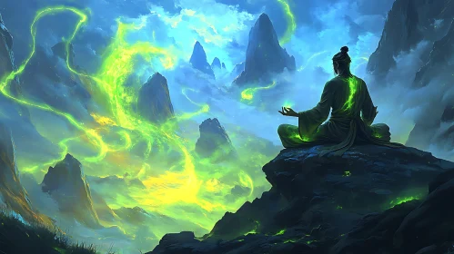 Meditating Among Mystical Peaks