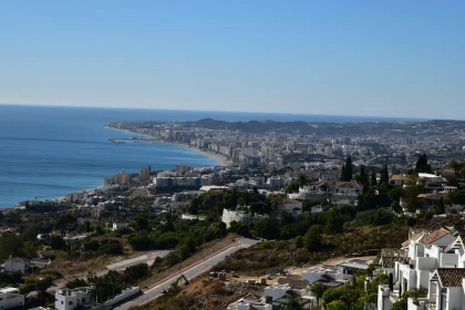 Scenic Urban Coastline with Mediterranean Sea