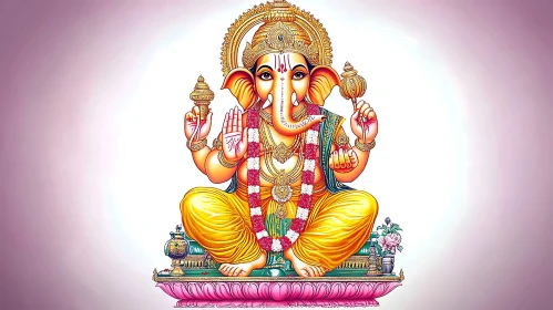 Artistic Depiction of Lord Ganesha