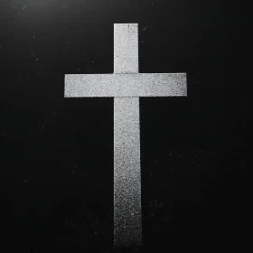 Minimalist White Cross