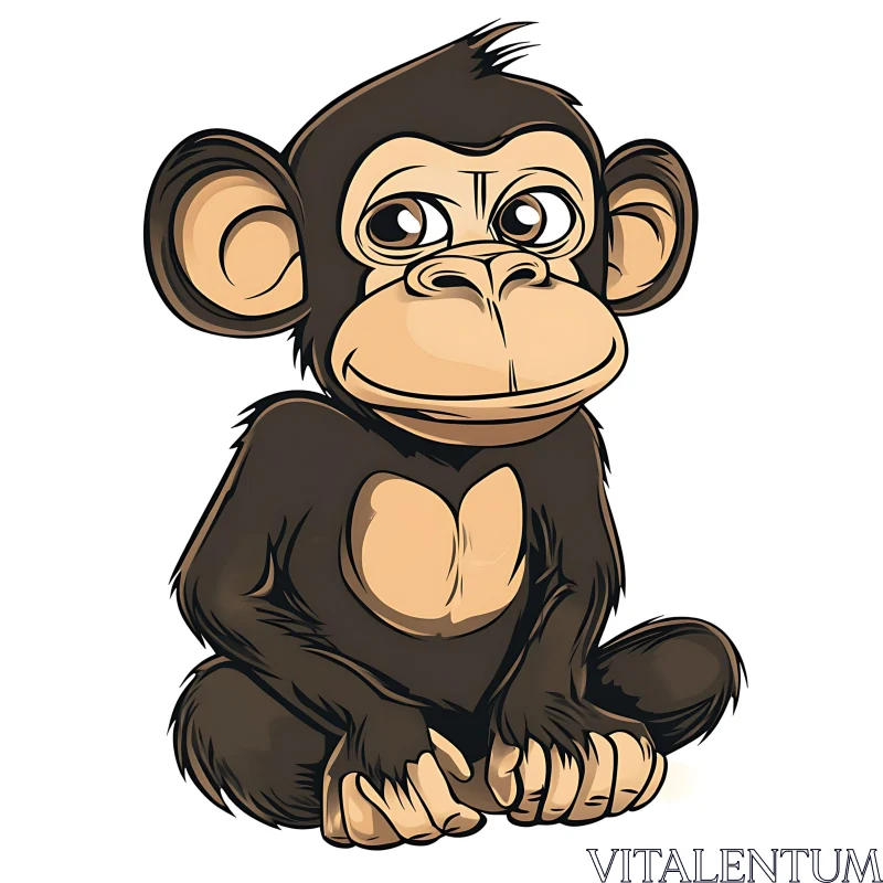 AI ART Whimsical Monkey Character Art