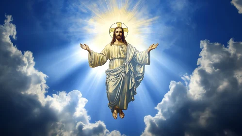 Heavenly Ascension Religious Art