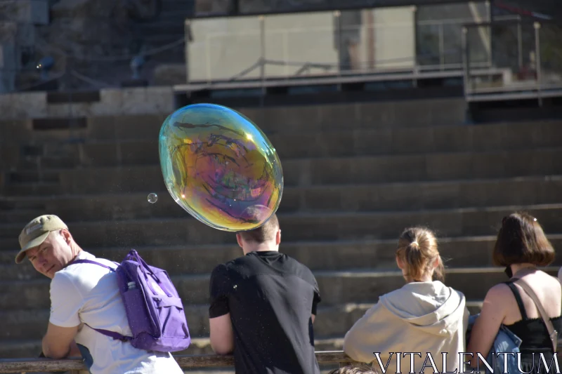 Urban Life Bubble Display Free Stock Photo