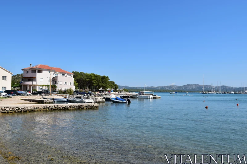 PHOTO Tranquil Harbor with Boats