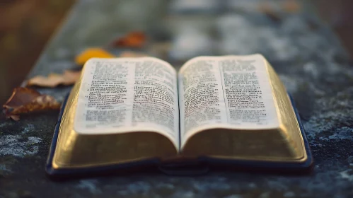 Scripture and Autumn Leaves