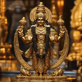 Exquisite Hindu God Sculpture