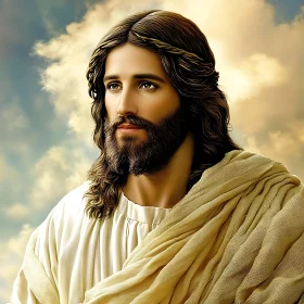Jesus in Clouds