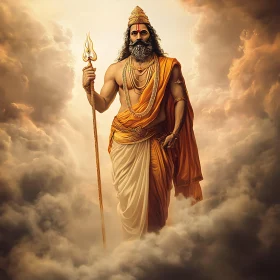 Divine Deity in Majestic Attire