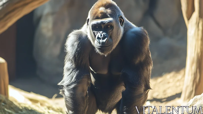 Gorilla In Its Natural Environment