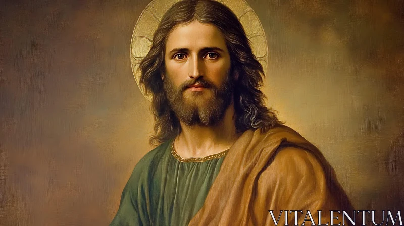 Spiritual Saint with a Halo