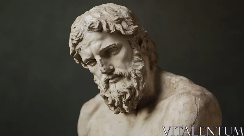 Ancient Greek Marble Sculpture AI Image