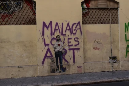 Artistic Graffiti in Malaga Streets