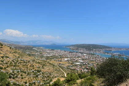 Coastal Town and Hillside Vista