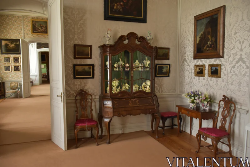 PHOTO Museum Room with Classic Antique Furniture