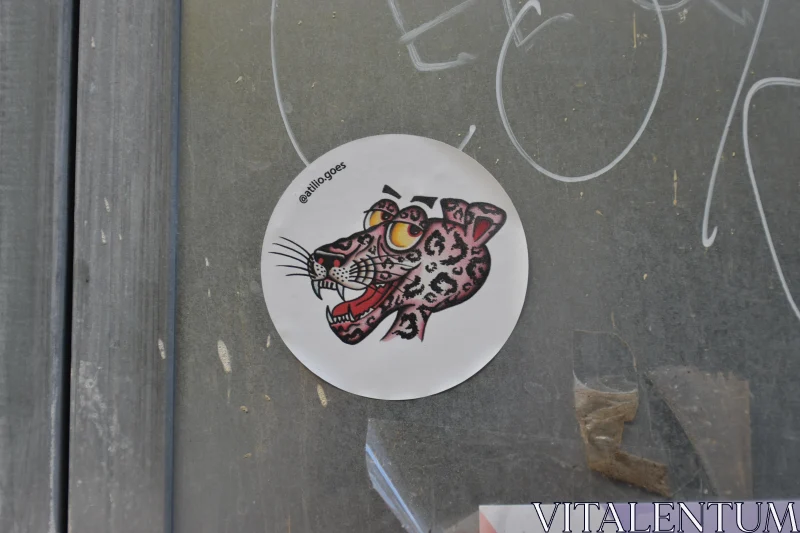 PHOTO Artistic Leopard Sticker