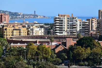 Urban Landscape with Sea and Greenery