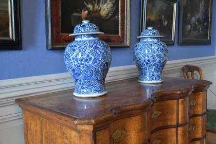 Classic Interior with Porcelain Vases