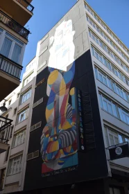 Vibrant Street Art on City Building