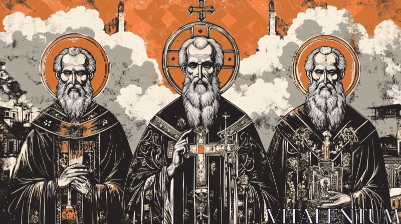 Artistic Representation of Ancient Saints Artistic Representation of Ancient Saints