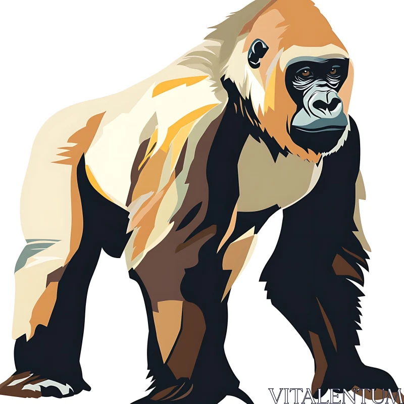Artistic Gorilla Depiction