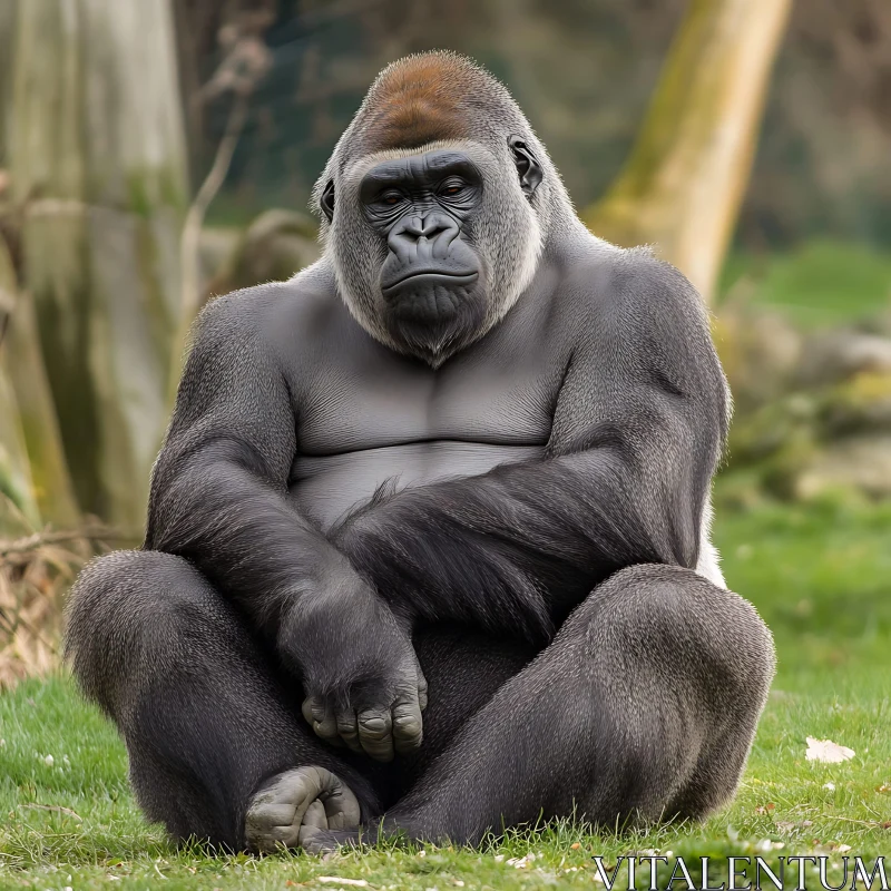 AI ART Gorilla in the Wild