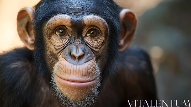 Intricate Monkey Facial Details AI Image