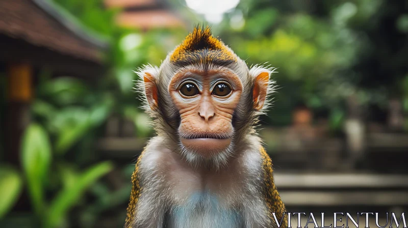 AI ART Expressive Young Monkey Close-Up