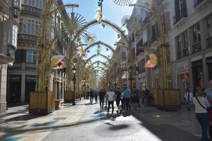 Urban Festive Street in Europe