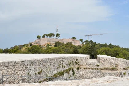 Hilltop Fortress Amidst Greenery