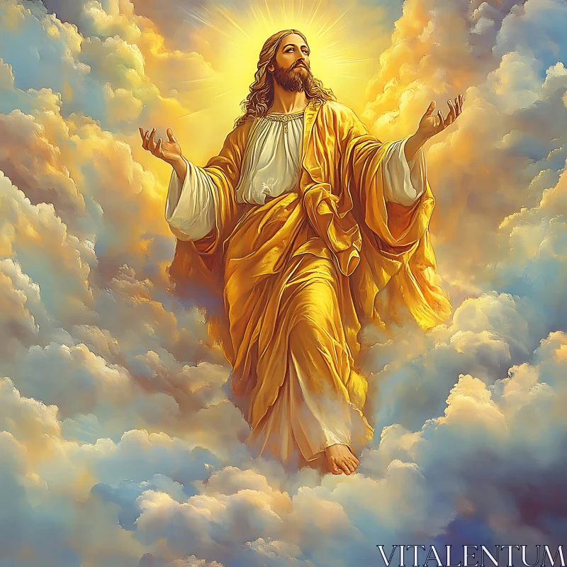 Heavenly Ascension of a Divine Figure Heavenly Ascension of a Divine Figure