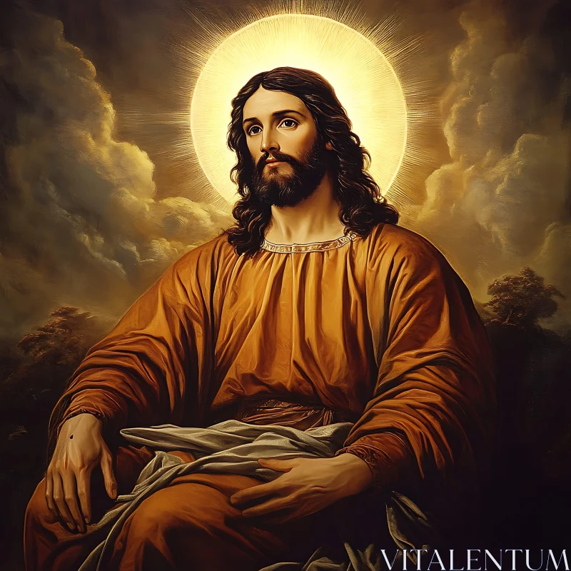 Divine Portrait of a Serene Figure