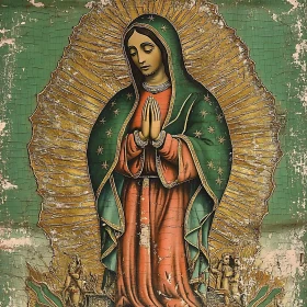 Madonna in Prayer Icon Art