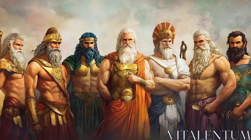 Mythical Warriors of Ancient Lore AI Image