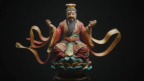 Ornate Statue of a Mythical God