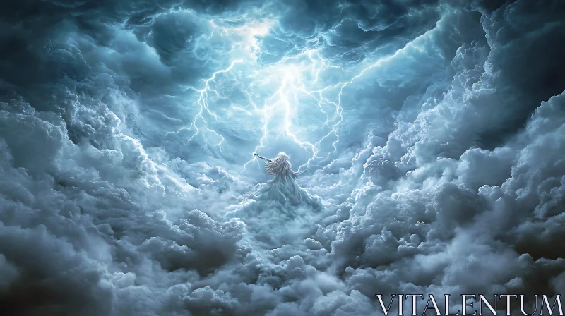 AI ART Epic Lightning and Cloud Fantasy