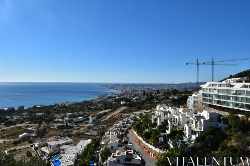 PHOTO Modern Hilltop View Over Spanish Coastline