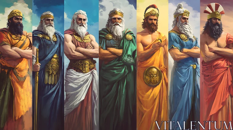 AI ART Mythological Greek Deities in Historical Garb