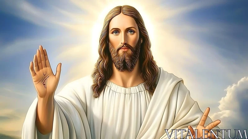 AI ART Spiritual Image of Jesus Christ