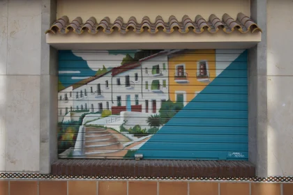 Street Scene Mural Art