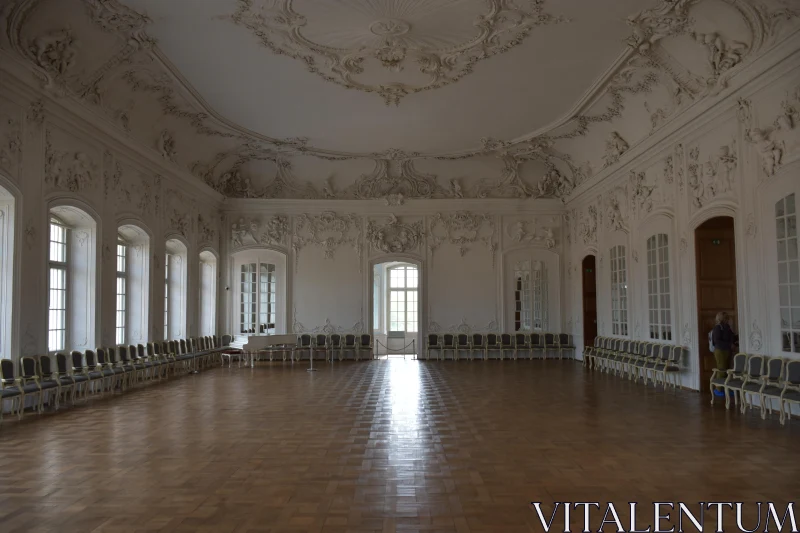 PHOTO Ornate Baroque Room with Natural Light