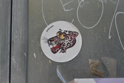 Artistic Leopard Sticker