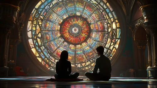 Cathedral Meditation in Colorful Light