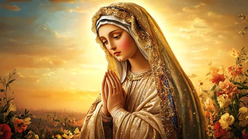 Sacred Image of Marian Devotion