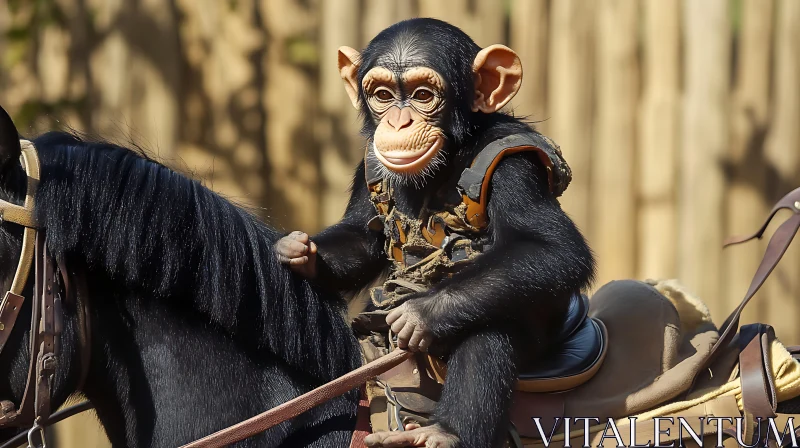 Primate on Horseback
