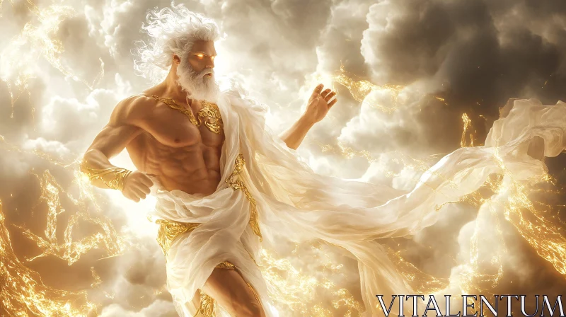 Majestic Deity Shrouded in Celestial Aura Majestic Deity Shrouded in Celestial Aura
