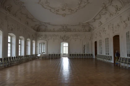 Ornate Baroque Room with Natural Light