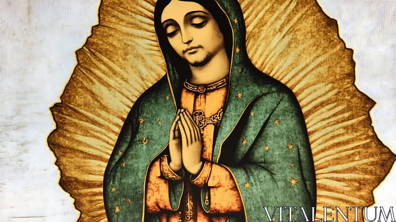 AI ART Religious Art of the Virgin Mary