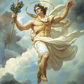 Ascending Divine Presence in Mythological Art