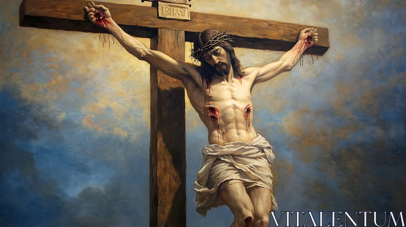 AI ART Crucifixion of Jesus – A Deeply Moving Artwork